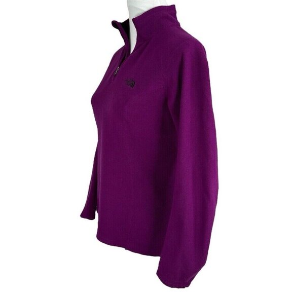 The North Face Women's Purple Athletic 1/4 Zip Fleece Activewear‎ Top Small/C38 - Picture 3 of 14